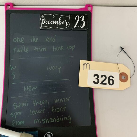 One The Land Tank Top Womens S Small Ivory Ruffle Overlap Cold Shoulder Cami - Picture 13 of 14